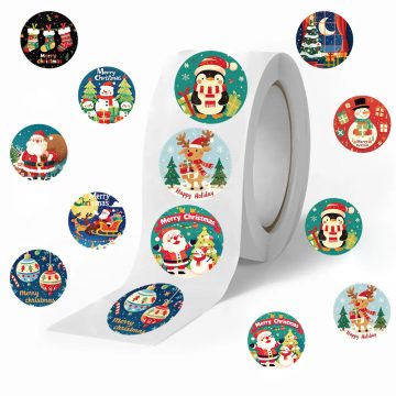 Kawaii Christmas Cartoon Stickers for Kids & Decor
