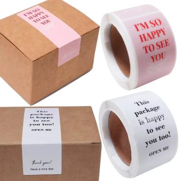 Thank You For Your Purchase Stickers Small Business Gift Labels Roll