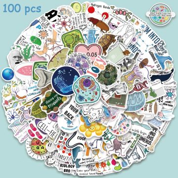 Funny Biology Aesthetic Waterproof Vinyl Decal Stickers
