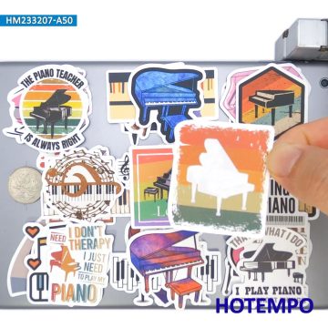 Piano and Classical Music Stickers for Journals and Laptops