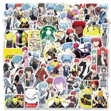 Assassination Classroom Stickers Vinyl Anime Decals for Laptop and Scooter