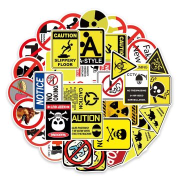 Danger Warning Sticker Collection