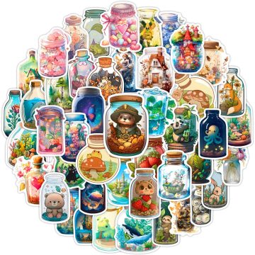 Bottle World Animal Stickers - DIY Graffiti Decals for Notebook Skateboard Car