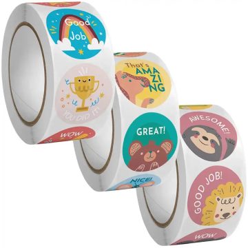 Cute Cartoon Animals Reward Stickers - School Teacher Gift Sealing Stationery