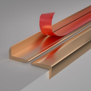 Metal L-Shaped Protective Wall Corner Guards - Furniture Edge Protection Stickers