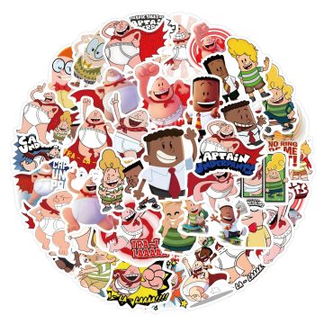 Captain Underpants Stickers - Kids Reward Decals