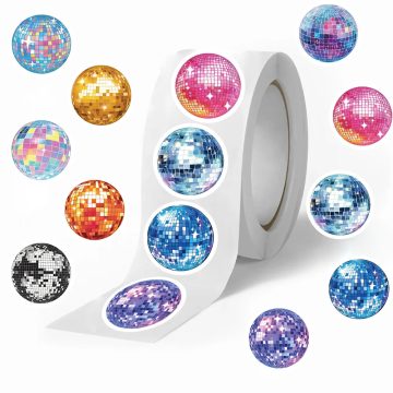 Cartoon Disco Sticker Cool Tape Adhesive Material Envelope Sealing DIY Phone Luggage Paste Paper