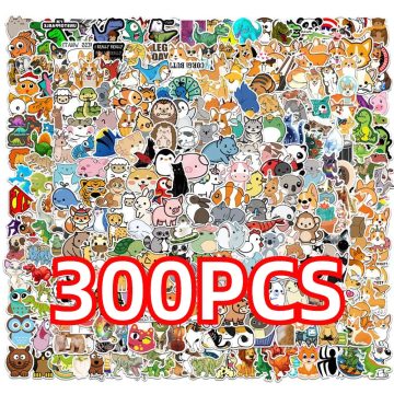 Mixed Cartoon Animal Stickers for Kids and DIY Decoration
