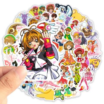 Anime Cartoon Girl Stickers for Scrapbook & Laptop