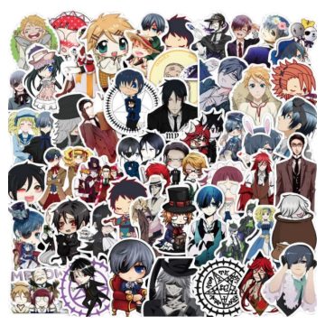 Black Butler Anime Stickers for Laptop, Phone, Car, Scooter, Suitcase, Water Bottle, Stationery, Fridge