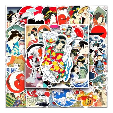 Ancient Cartoon Stickers Retro Waterproof Vinyl Decals for Snowboard and Skateboard