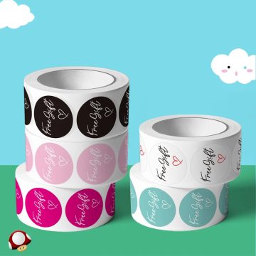 Thank You Gift Stickers for Gift Box Packaging and Office Stationery