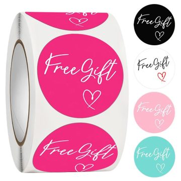 Free Gift Thank You Sticker for Small Business Package Card Stationery