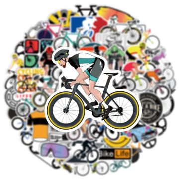 Mountain Bike Stickers - MTB Waterproof Decals for Guitar Helmet
