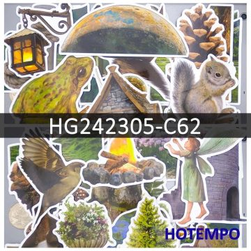 Countryside Scenery Stickers for Travel Journal and DIY Decor