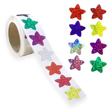 Self-Adhesive Star Sticker Chart Decorative Label Stationery