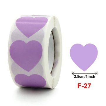 Heart-Shaped Business Thank You Stickers for Packaging