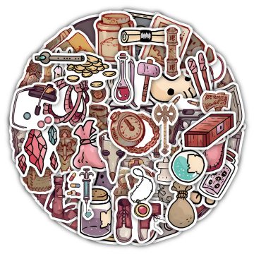 Kawaii Magic Anime Stationery Stickers - Vintage Decorative Scrapbooking