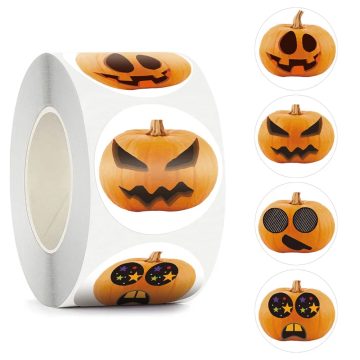 Gold Foil Pumpkin Wedding Gift Stationery Seal Labels