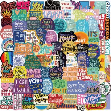Motivational Quote Stickers - Aesthetic School Decals for Teacher Diary