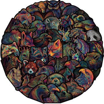 Psychedelic Line Animal Cartoon Stickers - Novel Decals for Guitar Motorcycle