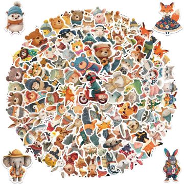 Cute Cartoon Fairy Tale Animals Waterproof Vinyl Stickers