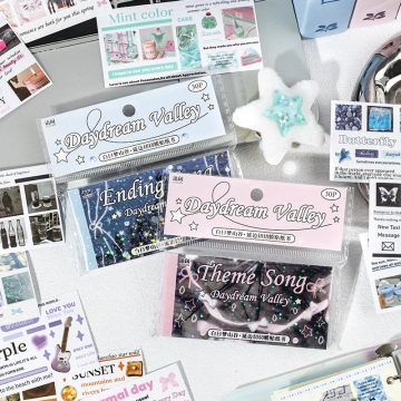 Korean Daydream Valley Cut Film Stickers Kawaii Journal & Phone Scrapbooking
