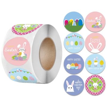 Cute Rabbit Easter Stickers for Gift Bags