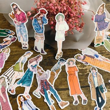 Hai Mori Girl Stickers DIY Craft and Scrapbooking Vinyl Decals