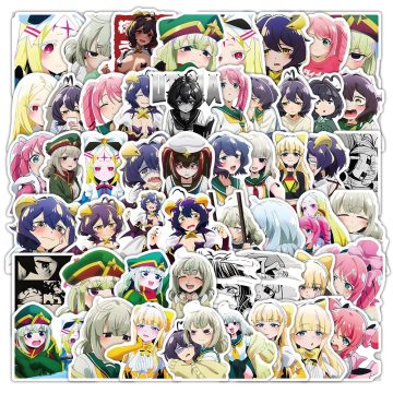 Magical Girl Anime Stickers Graffiti Style Decals for Room Decoration