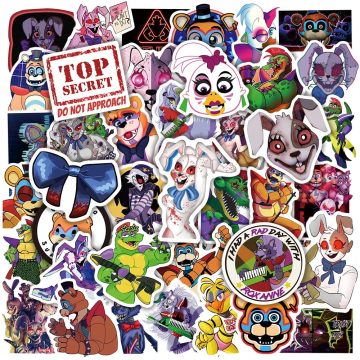 Game Character Freddy Fazbear Stickers For Car Laptop Luggage Phone Decal