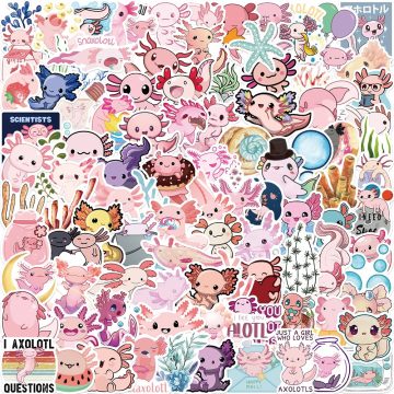 Cute Axolotl Stickers for Kids and DIY Crafts