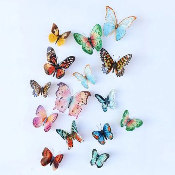 Watercolor Butterfly Wall Stickers Self-Adhesive Room Decor
