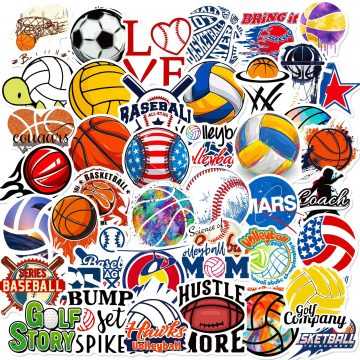 Ball Graffiti Stickers for Wall and DIY Decor