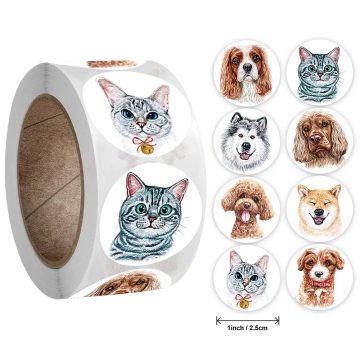Cute and Funny Cat and Dog Stickers
