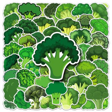 Funny Broccoli Stickers Helmet & Car DIY Waterproof Decals