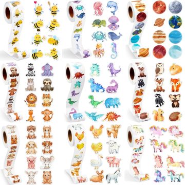 Zoo Animal Stickers for Scrapbooking and Gift Wrapping
