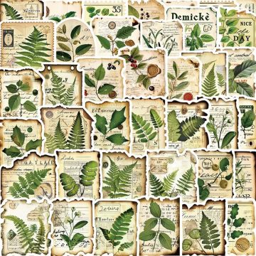 Green Plants PVC Sticker - Aesthetic Scrapbooking Korean Stationery for Kids