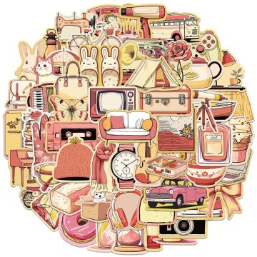 Cartoon Daily Life Stickers for Phone and Bicycle Decoration