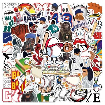 Baseball Series Graffiti Stickers for Laptop, Wall, Desktop DIY
