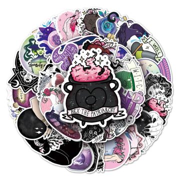 Halloween Magic Witch Stickers - Apothecary Graffiti Cartoon Decals for Kids