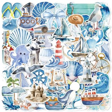 Cartoon Sailing Graffiti Stickers for Helmet Wall DIY Decoration