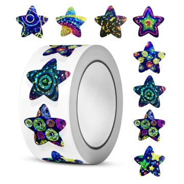 Space Theme Star Stickers for Kids Birthday Rewards