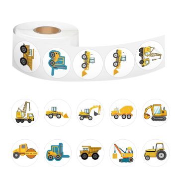 Construction Vehicle Stickers Handmade Party Gift Decor Scrapbook Stationery