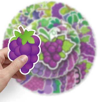 Green Grape Fruit Stickers for Phone Laptop Skateboard