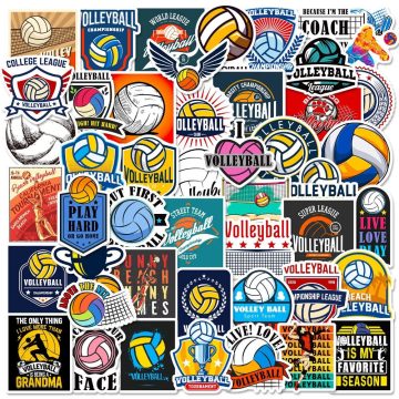 Volleyball Waterproof Decals for Motorcycle Snowboard Fridge