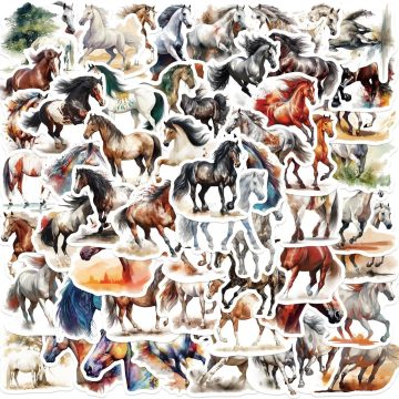 Cartoon Horse Animal Decals for Motorcycle Car