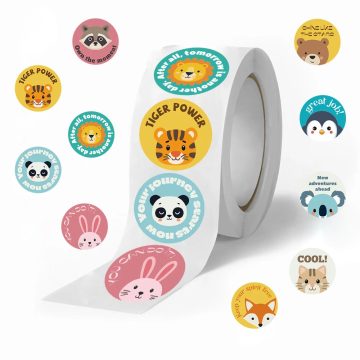 Motivational Animal Reward Stickers for Students & Teachers