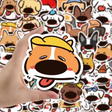 Big Nose Dog Funny Stickers Waterproof for Skateboard