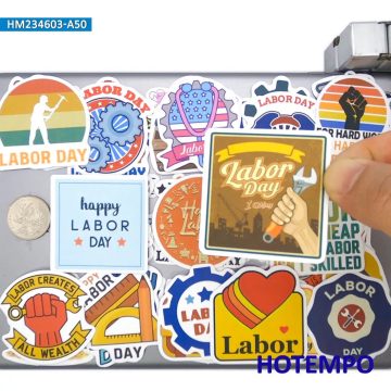 Working Class Funny Retro Labor Day Stickers for Car, Motorcycle, Bike, Scrapbook, Luggage, Phone, Laptop